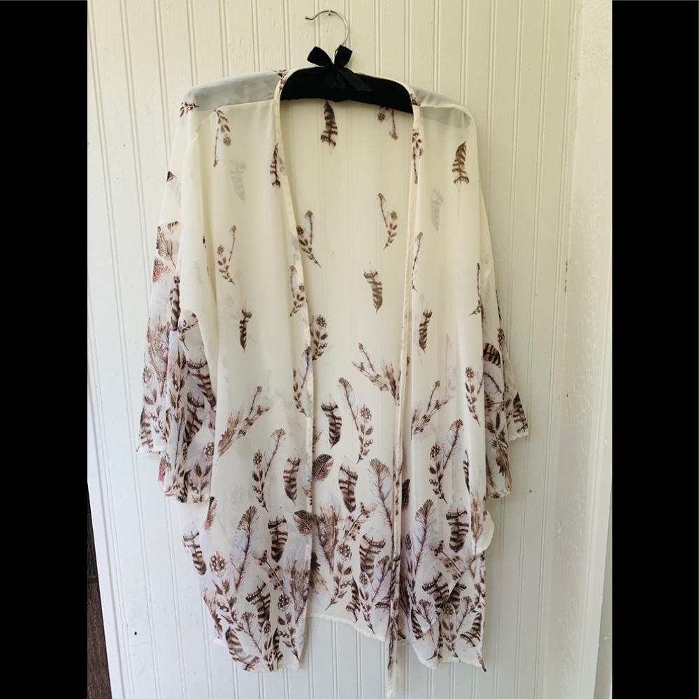 Boho Feather Kimono